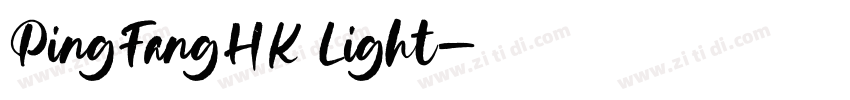 PingFangHK Light字体转换